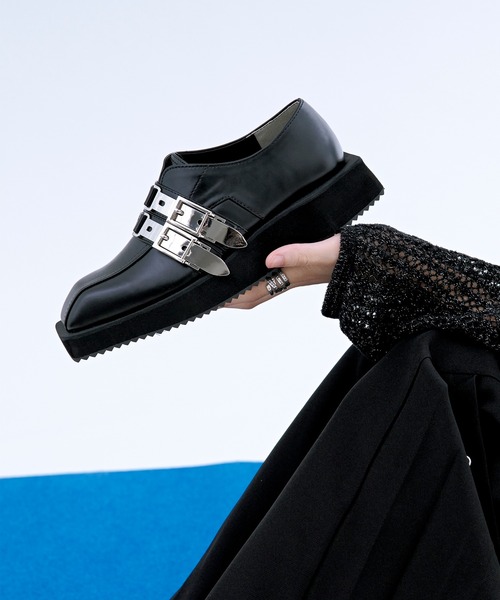 Ellno Loset（エルノロゼット） ローファー メタルバックルデザイン