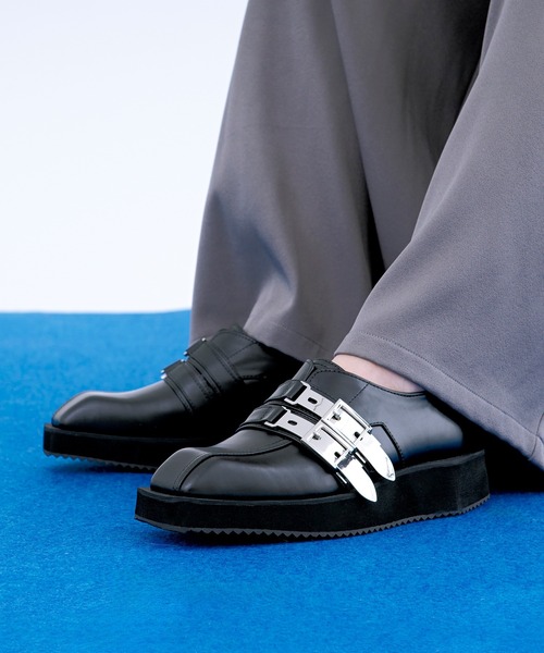 Ellno Loset（エルノロゼット） ローファー メタルバックルデザイン