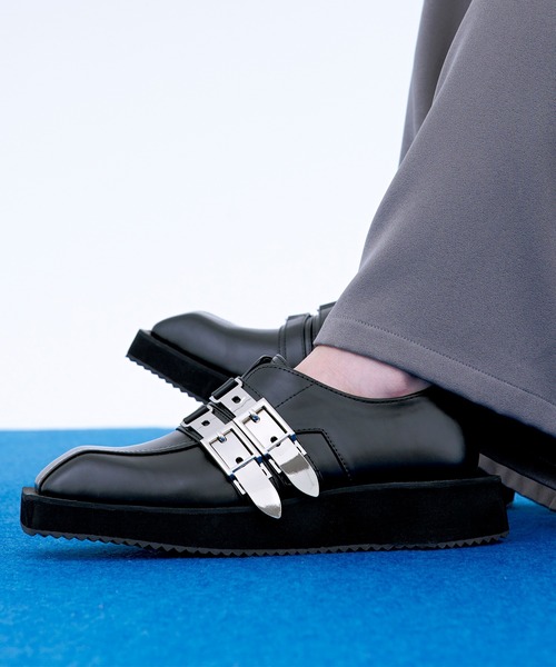 Ellno Loset（エルノロゼット） ローファー メタルバックルデザイン