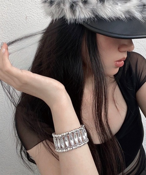 ADDITION STORE ブレスレット アンティーク調 ストレッチ ブレスレット