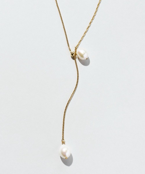 GOLDY（ゴールディ） ネックレス ウォーター パール × チェーン