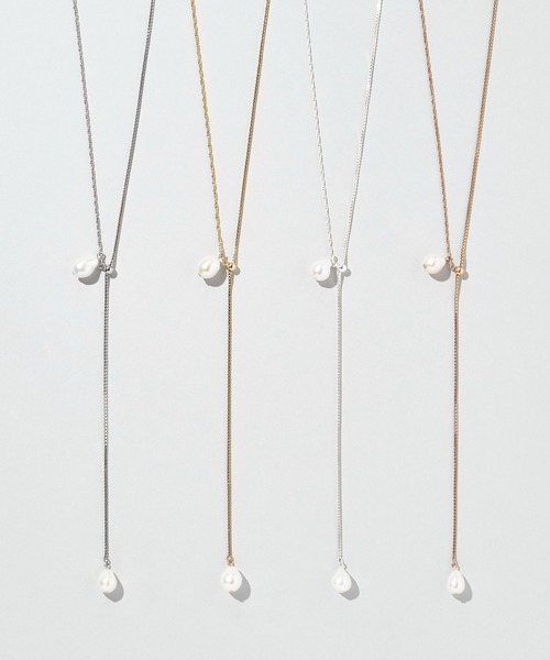 GOLDY（ゴールディ） ネックレス ウォーター パール × チェーン