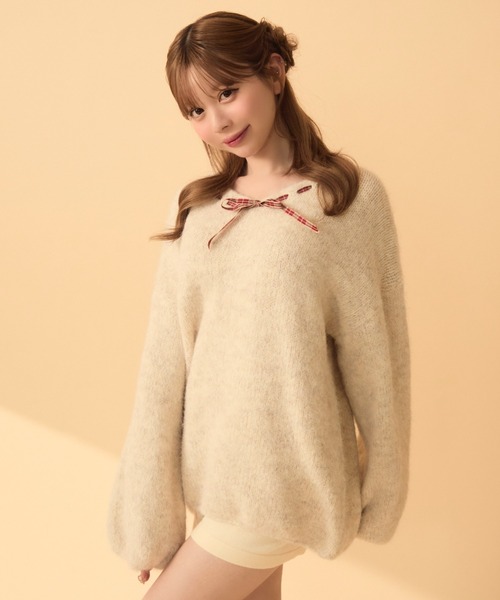 TITTY＆CO.（ティティーアンドコー） ニット セーター チェックリボン