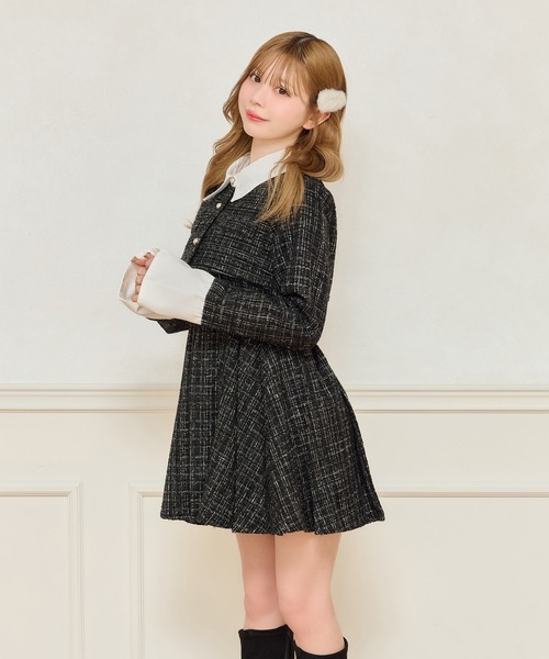 apres jour（アプレジュール） ワンピース 「セット着用可能」ツイード