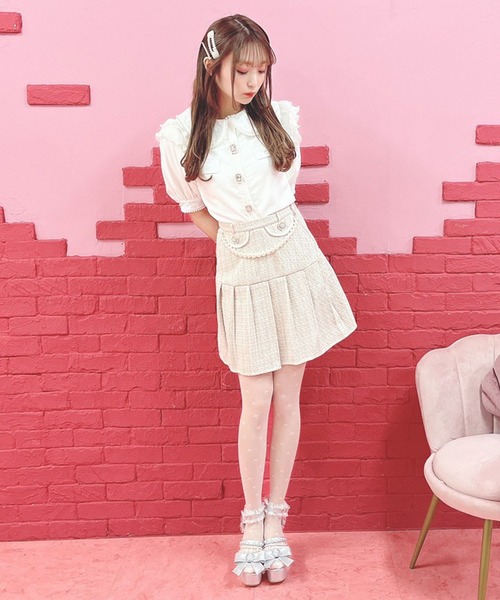 Swankiss（スワンキス） ミニスカート FREE サックスブルー レディース