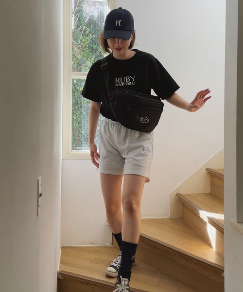 「RUBY AND YOU」 半袖Tシャツ FREE ブラック レディース_画像6