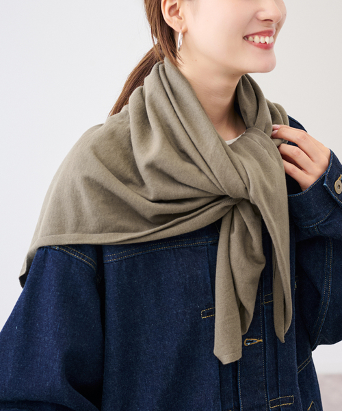 FRAMeWORK ストール マフラー THROW/スロー コットンカシミヤ