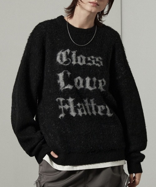 セーター ニット 「Alfred Alex」グラフィックジャガード オーバー