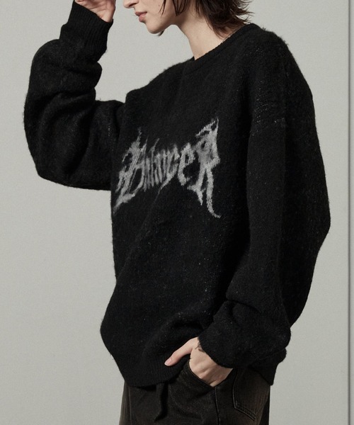 Alex様 セーター ニット 「Alfred Alex」グラフィックジャガード オーバー