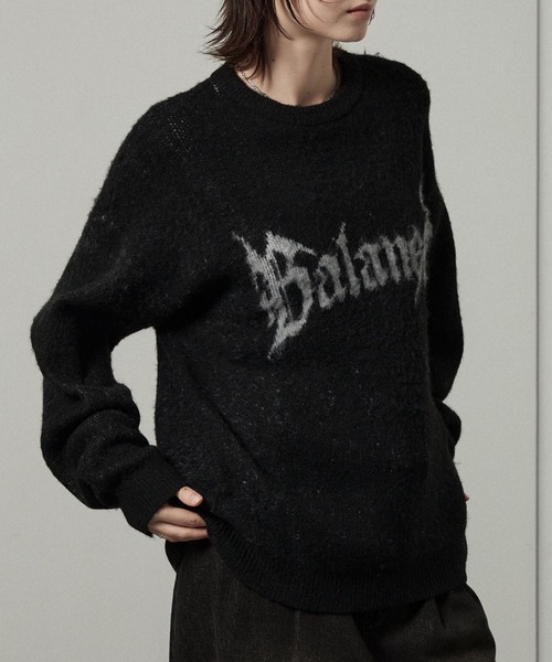 Alex様 セーター ニット 「Alfred Alex」グラフィックジャガード オーバー