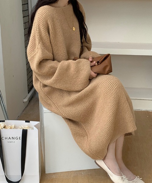 ワンピース sally Sally Lunn ワンピース リブニットロングワンピース : ZOZOTOWN Yahoo