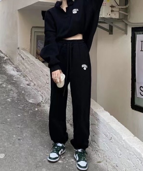 パジャマ ルームウェア 「セット商品」裏起毛 ワンポイントロゴ