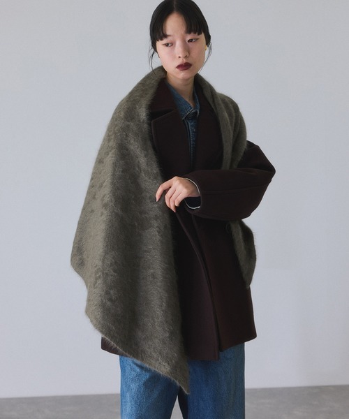 ADAM ET ROPE'（アダムエロペ） ストール マフラー ブラッシュカシミア