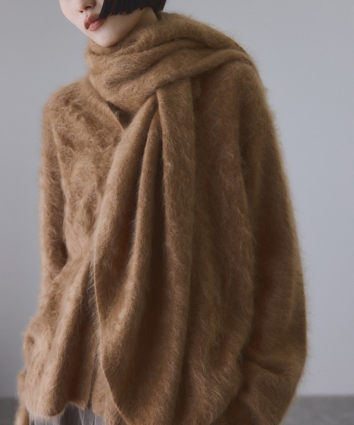 ADAM ET ROPE'（アダムエロペ） ストール マフラー ブラッシュカシミア