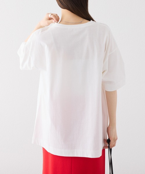 「PUAL CE CIN」 半袖Tシャツ FREE スミクロ レディース_画像4