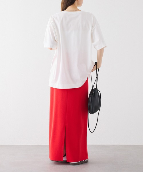 「PUAL CE CIN」 半袖Tシャツ FREE スミクロ レディース_画像6