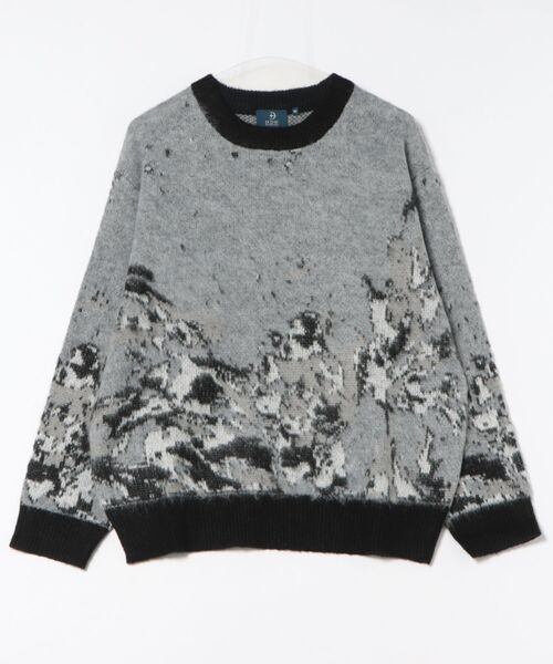 セーター ニット 「TETE SELECTION」モヘア混ジャガードニット