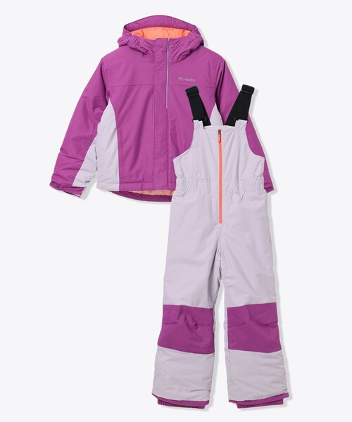 Columbia 冬用ジャケットとオーバーオールセット Columbia（コロンビア） キッズ スノーウェア ダブルフレークセット