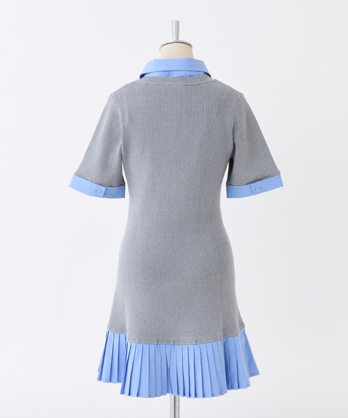 「one after another NICE CLAUP」 半袖ワンピース MEDIUM ベージュ レディース_画像8