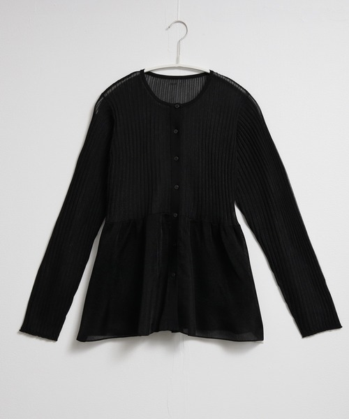 「for/c」 ニットカーディガン M ブラック レディース_画像6