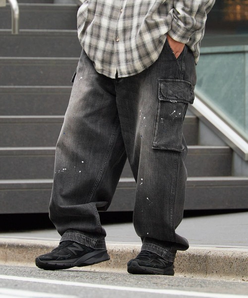 【美品】LIBERE リベーレ ブラックデニム カーゴパンツ MIL CARGO Liberaiders（リベレイダース） カーゴパンツ DENIM CARGO PANTS