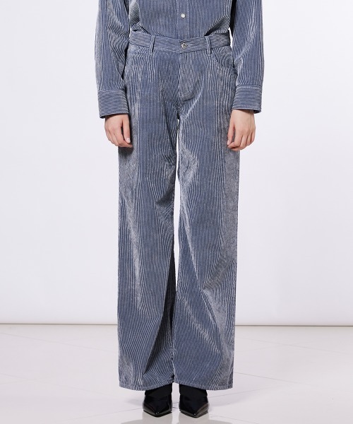 Sov. パンツ デニムフロッキープリントパンツ レディース : ZOZOTOWN