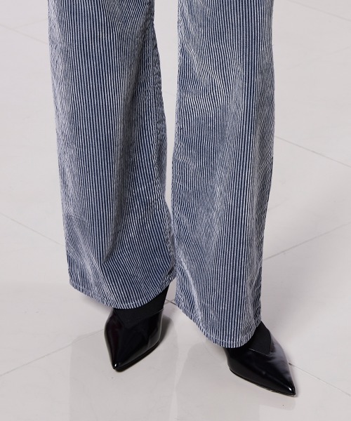 Sov. パンツ デニムフロッキープリントパンツ レディース : ZOZOTOWN