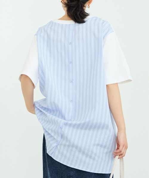 「LAVEANGE」 半袖カットソー 4L ブラック レディース_画像9