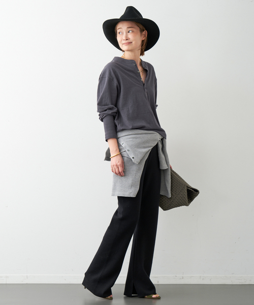 AMERICANA（アメリカーナ） 長袖カットソー FREE チャコールグレー