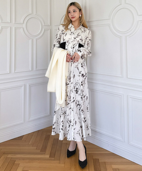 ROYAL PARTY（ロイヤルパーティー） シャツワンピース フラワー