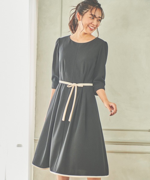 LAISSE PASSE（レッセパッセ） 「Debut de Fiore」7分袖ワンピース