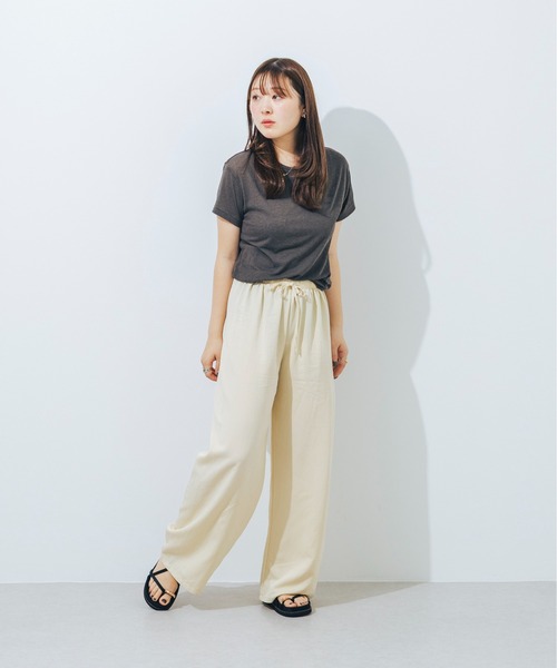 サンダル 「S-LLサイズ展開・軽量」軽量厚底クロスストラップトングサンダル JA5908 レディースの画像