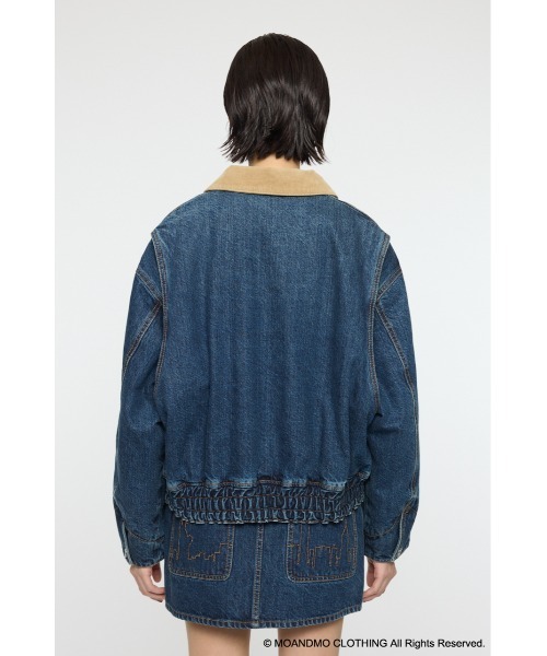 MOUSSY（マウジー） コート アウター MOANDMO DENIM PADDED ジャケット