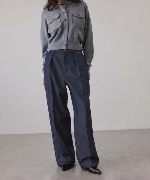 アダムエロペ　パンツ ジーンズ・デニムパンツ ネイビー　25インチ ADAM ET ROPE'（アダムエロペ） ジーンズ デニム デニムパンツ NIKKE
