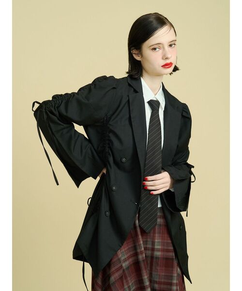 ギャザーリボンジャケットミニワンピース　jouetie ジュエティ ジュエティ jouetie ギャザーリボンジャケットミニワンピース