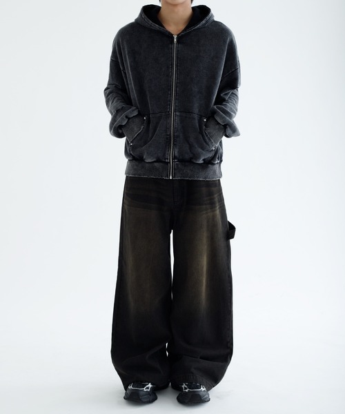 epnok ジップアップパーカー LARGE ブラック メンズ : ZOZOTOWN Yahoo