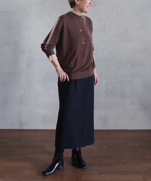 「BITTOKO」 長袖ニット FREE グレー レディース_画像3