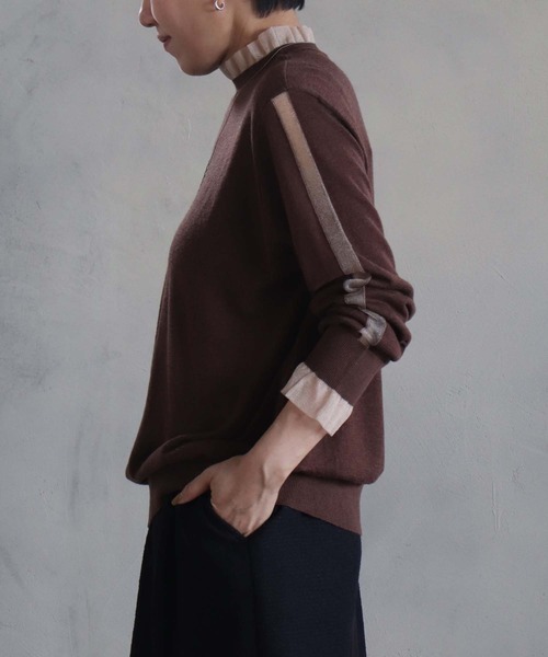 「BITTOKO」 長袖ニット FREE グレー レディース_画像6