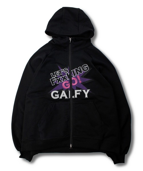 GALFY（ガルフィー） ジップアップパーカー L パープル メンズ