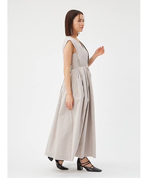 「FRAY I.D」 ノースリーブワンピース 0 ベージュ レディースの画像