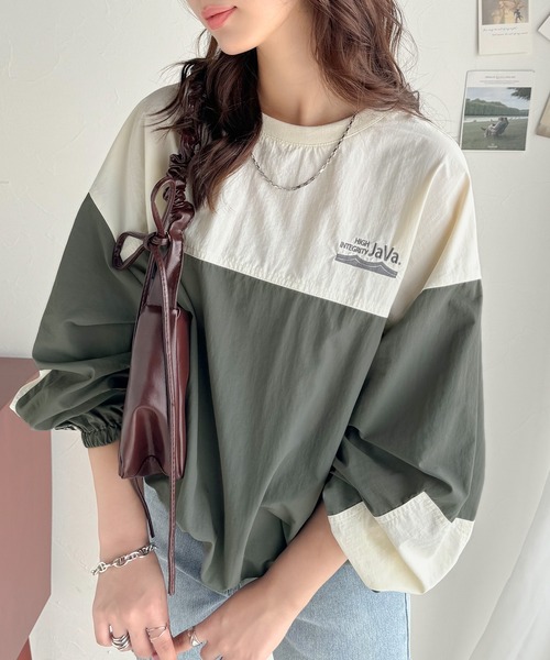 「Java」 長袖チュニック MEDIUM グレイッシュベージュ レディース_画像2