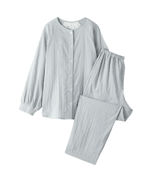 無印良品（MUJI） パジャマ ルームウェア 婦人 二重ガーゼ ドット