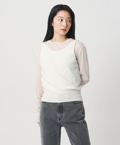 新品☆UNITED ARROWS ノースリーブ MARW UNITED ARROWS（マルゥ ユナイテッドアローズ） タンクトップ