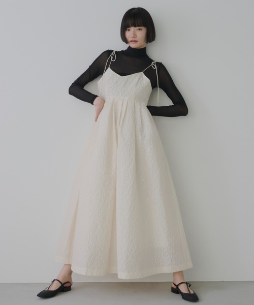 「PERNA」 キャミソールワンピース LARGE ピンク レディースの画像