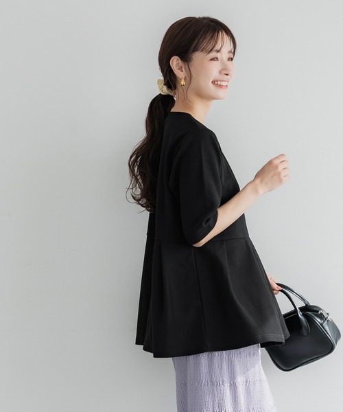 coca（コカ） tシャツ 半袖 エンボスタックチュニック レディース