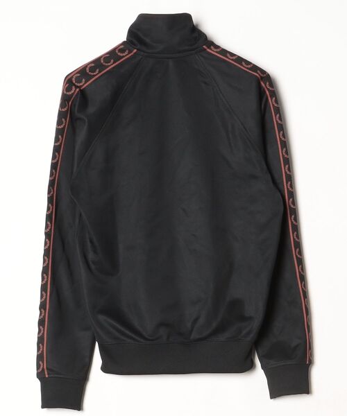 「FRED PERRY」 ジャージブルゾン S ブラック レディースの画像