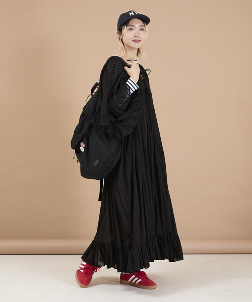 Freada（フリーダ） ワンピース インド スクエアネック フリルドレス