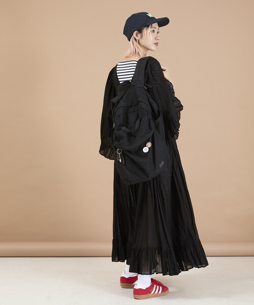 Freada（フリーダ） ワンピース インド スクエアネック フリルドレス