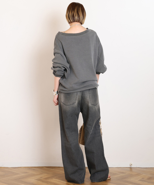 EVERYDAY I LIKE. tシャツ *ヴィンテージオフショルダープルオーバー