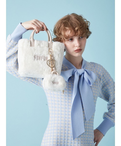 「FURFUR」 2WAYバッグ F ライトブルー レディース_画像3